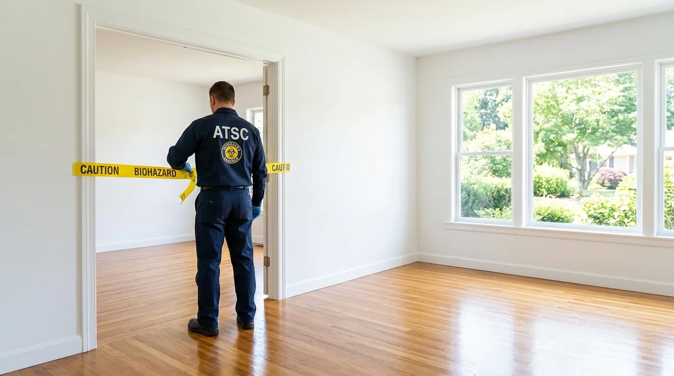 Certified biohazard cleanup crew performing Crime Scene Cleanup in Maumee